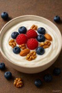 Greek Yogurt With Nuts And Berries 200x300