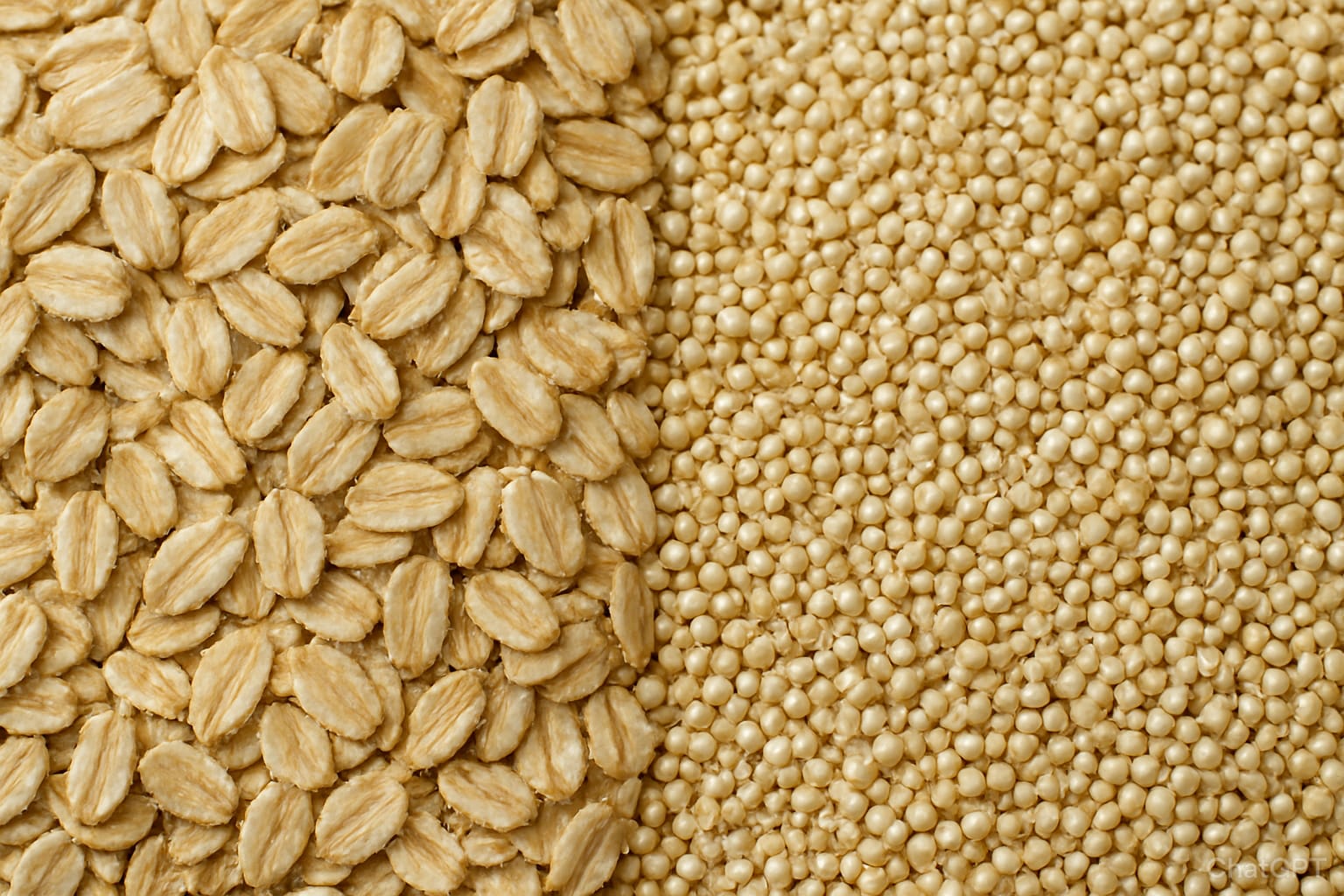 Oats and quinoa