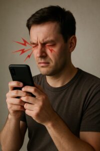 Can mobile phone harm your eyes?
